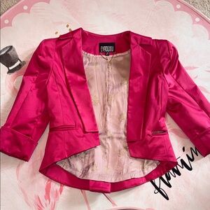 Women's Pink Blazer Jacket